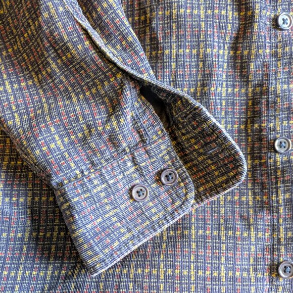 Vintage purple plaid button-up - Picture 5 of 8